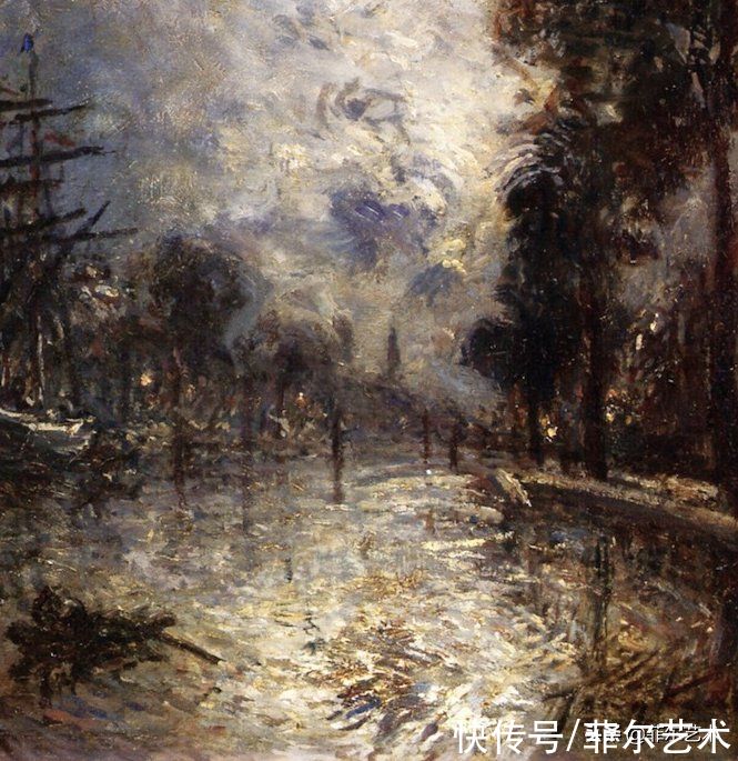 克劳德·莫奈|莫奈眼中的老师，印象派的直接启蒙者，荷兰画家约翰·琼坎德油画