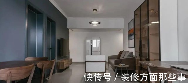 木色|70㎡简约风白色+灰蓝色+木色,舒适又不失格调