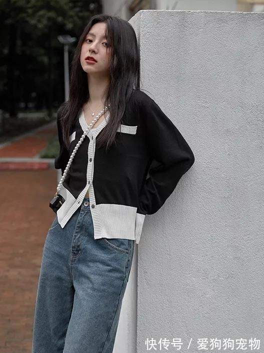 奶奶衫+烟管裤 悦穿搭“奶奶衫+烟管裤”,时髦显瘦还减龄!