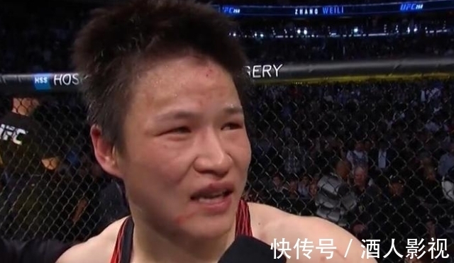 裁判|张伟丽绝望脱力额头肿胀,赛后采访:想三番战,不希望打中国选手