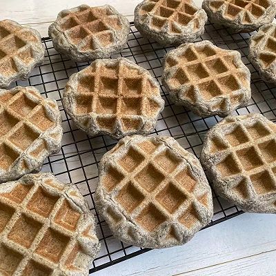 黄油|黑芝麻华夫饼