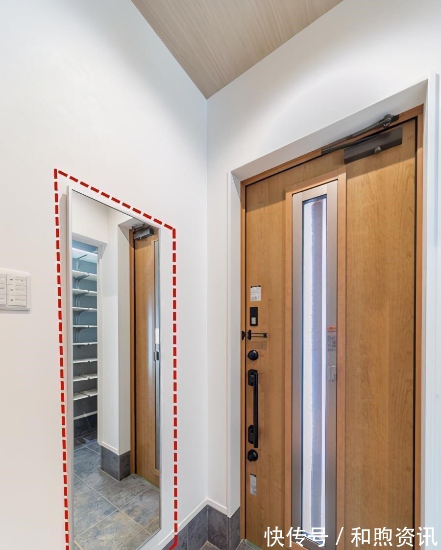 玄关|小户型的玄关太小,墙面开槽7cm深,轻松解决几十双鞋子不是问题