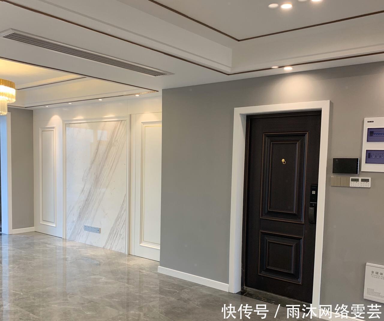 柜子|刚做完保洁的新房，还没家具就很漂亮，电视墙超喜欢，忍不住晒晒