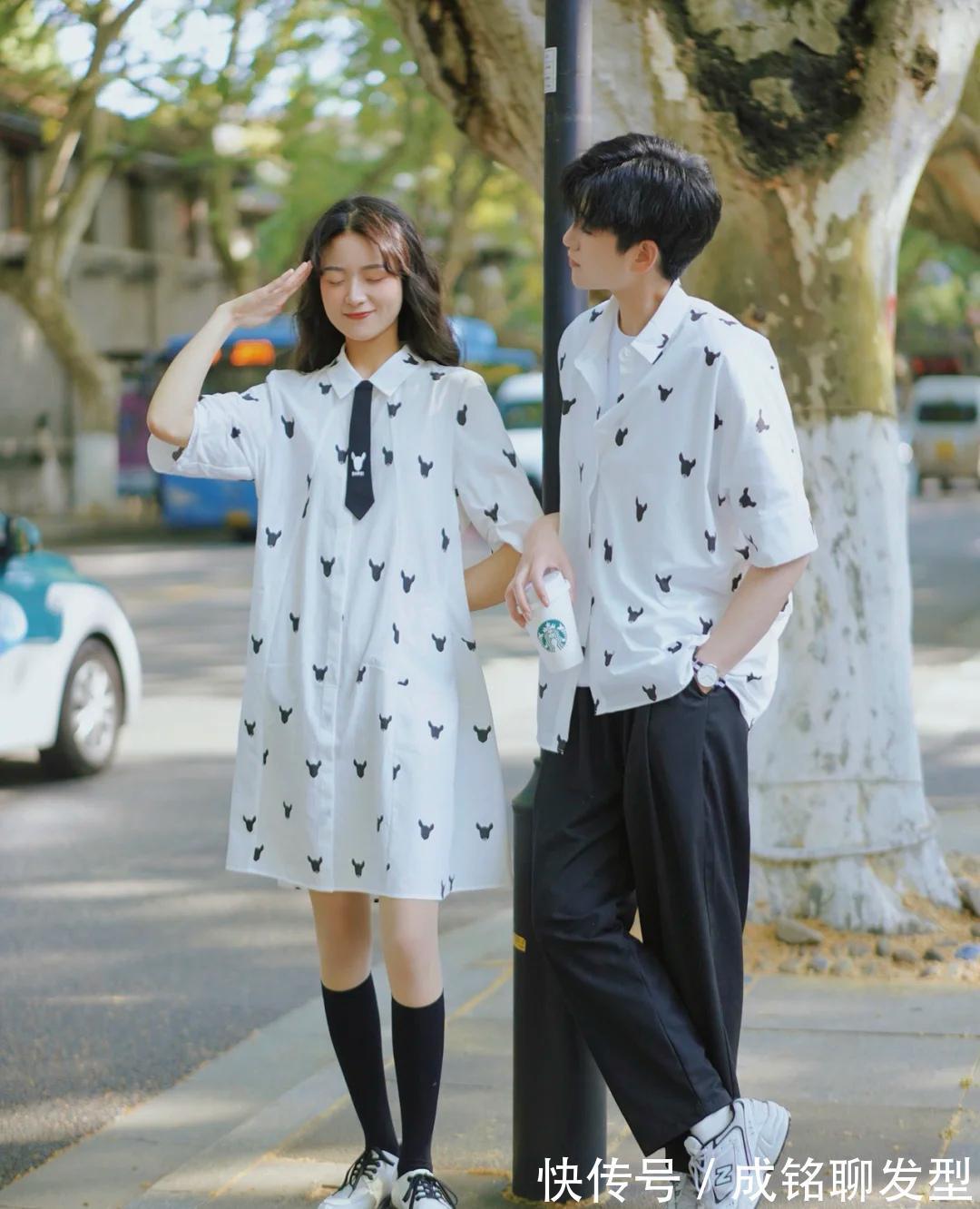 众不同感|情侣装怎么穿出与众不同感？10组小清新情侣搭配，简约时尚有新意