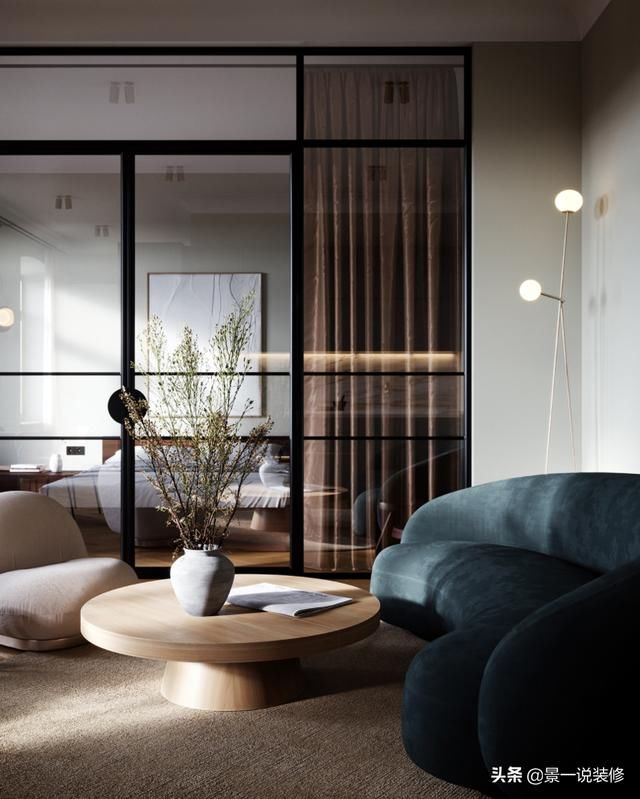 拆除|她买下48㎡小公寓，将墙全拆除，用玻璃做隔断，美翻