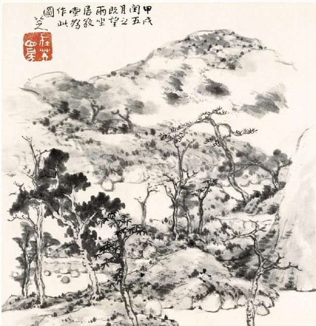 作品$八大山人的小品花鸟图:意境超过齐白石,笔法空灵布局巧妙大胆