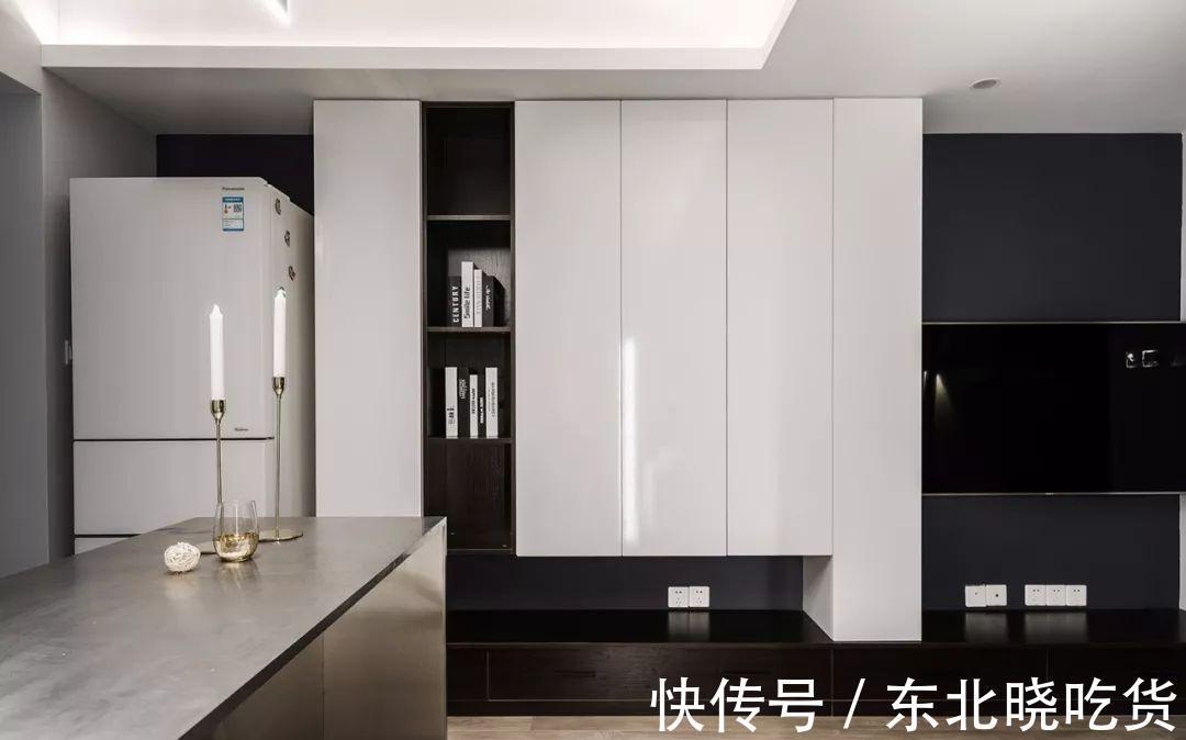 卫生间|50㎡长条形单身公寓,简简单单的装修,小户型也能温馨又幸福!