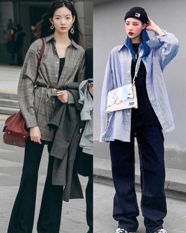 穿搭 恍然大悟,今秋衬衫不用塞裤腰了!掌握“韩系穿法”,简单但高级