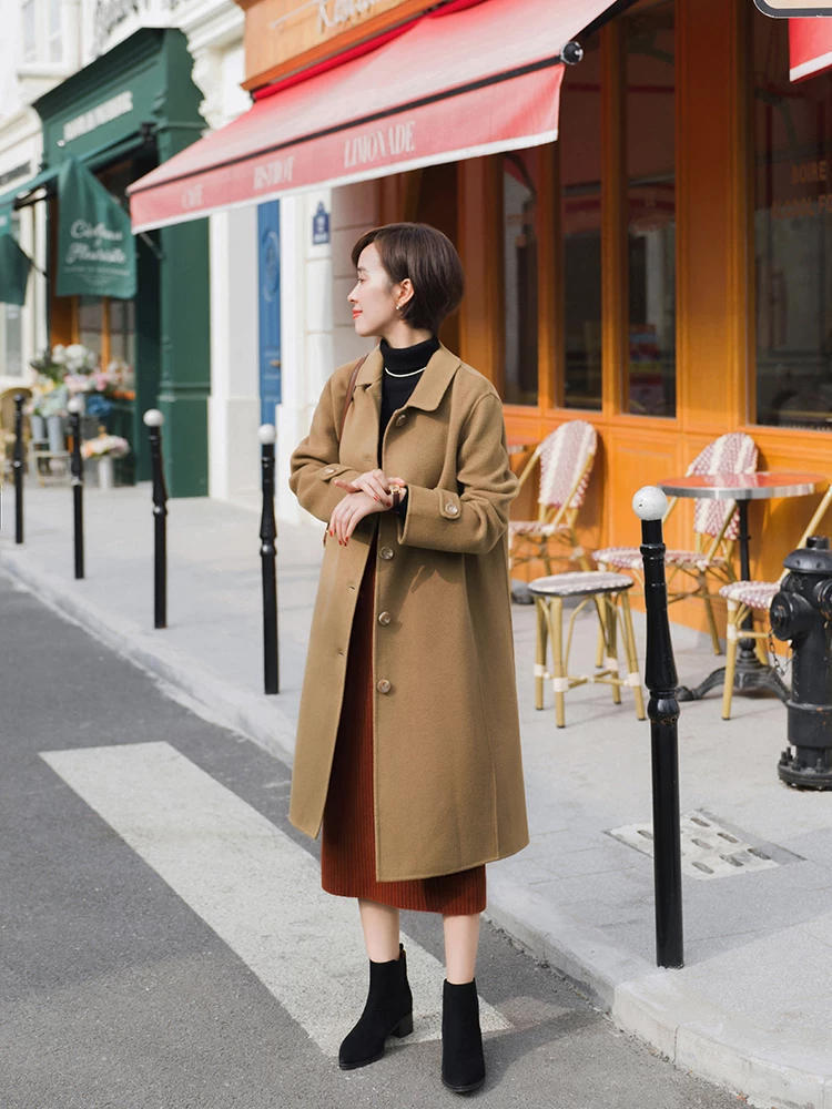 半身裙|天冷了就穿“彩色大衣”,这些高级色你衣橱里有吗?值得借鉴