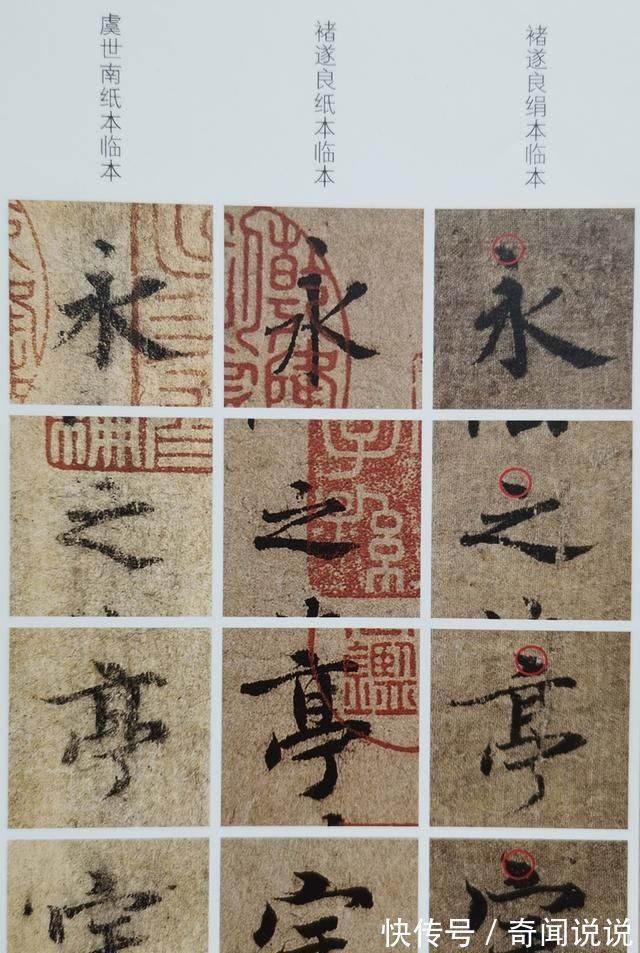 工具书|虞世南和褚遂良，他们临写的《兰亭序》，好像也不那么像，为啥