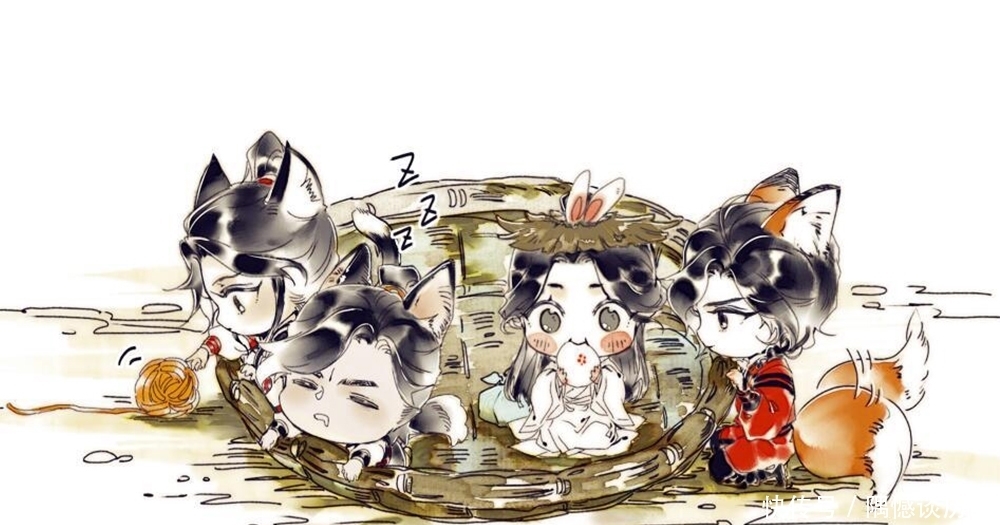 灰灰|《天官赐福》灰灰画的龙花,和人鱼谢怜很配,尾巴真的好长啊!