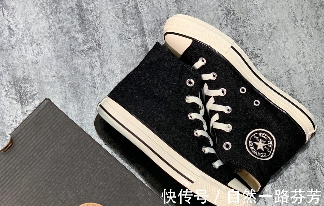 羊毛 Converse All Star 匡威系带秋冬羊毛尼龙布