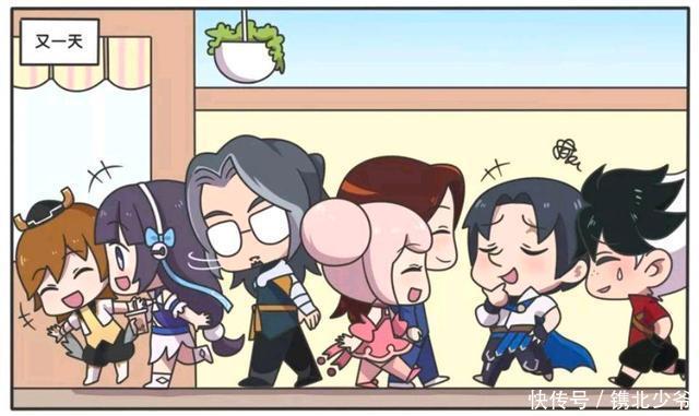 大师|王者荣耀漫画:鲁班大师打起了小乔的主意?还好周瑜护住了小乔?