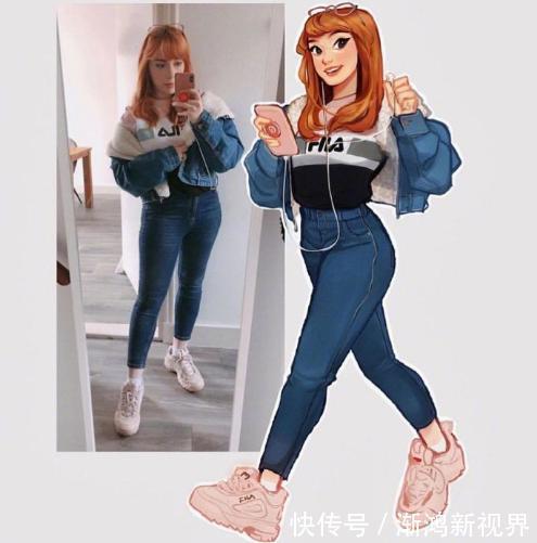 画师|这位画师把自己的每日穿搭画成插画,吸引了百万粉丝关注