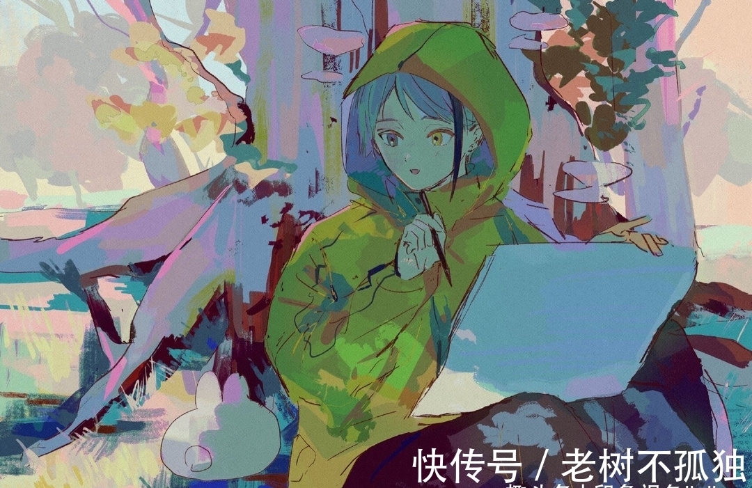 人物插画|唯美的萝莉人物角色手绘,线条随意却很轻快