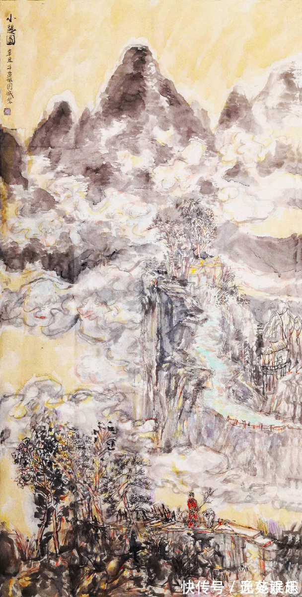 烟柳&「画作欣赏」一帘烟柳一路风景,画家余国城作品欣赏