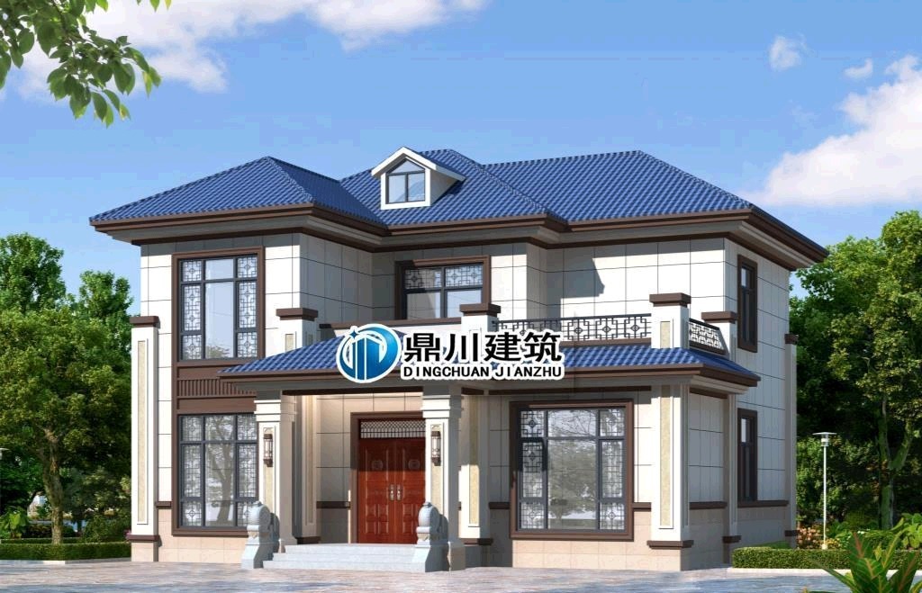 别墅|5款新中式二层农村别墅,低调大气,中式传统美永不过时