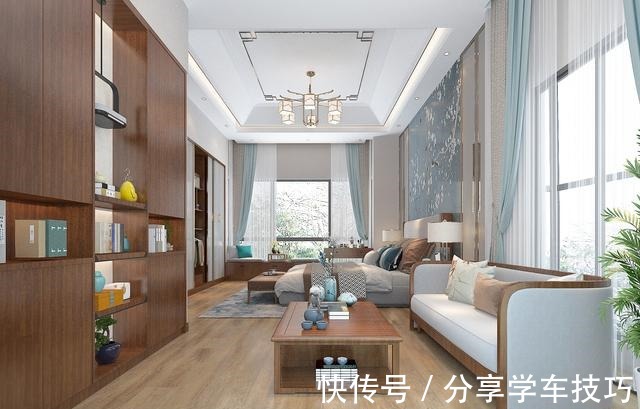 新中式|男主坚持要装中式风,以胡桃木搭配灰色调,效果出来引太多人模仿!