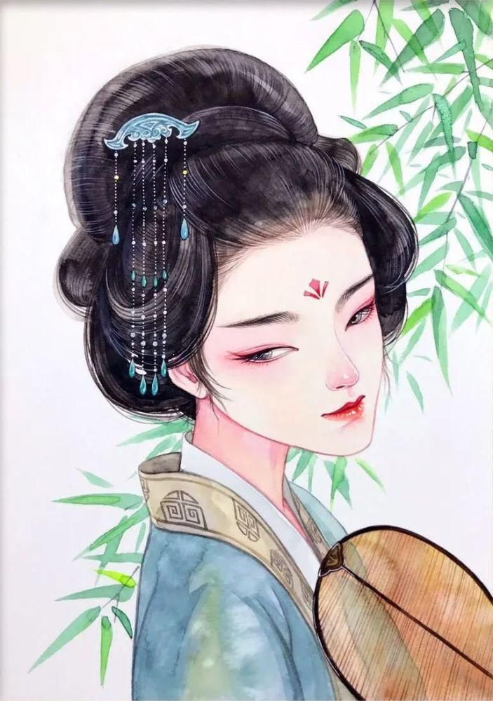  沈晔|她画出古风梦幻的水彩人物，融化了10万粉丝的心，这样的人也太温柔了！