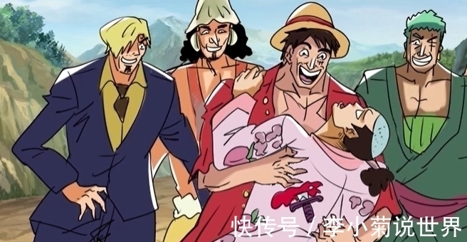 鬼畜|《海贼王》鬼畜:桃之助意外身亡,惨遭草帽海贼团抬棺