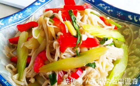 吃起来|金针菇和它天生一对,每顿炒一盘,孩子都吃撑,不放肉比放肉还香!