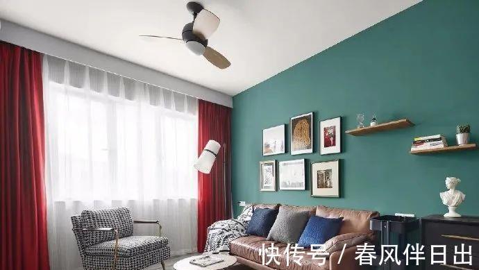 背景墙|50平米小户型,既有两居室,还宽敞舒适不拥挤,背景墙颜色超漂亮