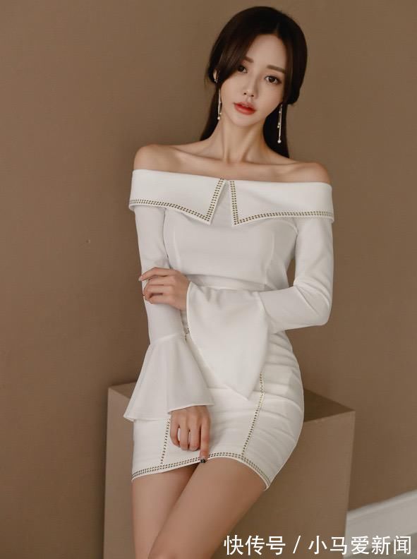 孙允珠|孙允珠V领包臀裙和一字肩晚礼裙，穿搭各有特色，哪款显性感身材