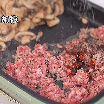 时蔬|口蘑牛肉时蔬鸡蛋饼