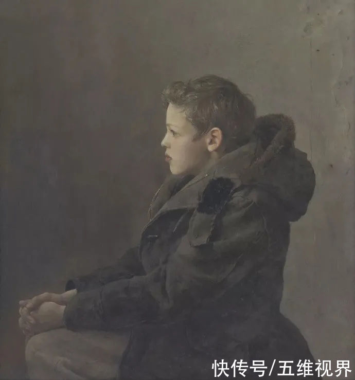 水彩|「名家作品」安德鲁·怀斯水彩侧面人像