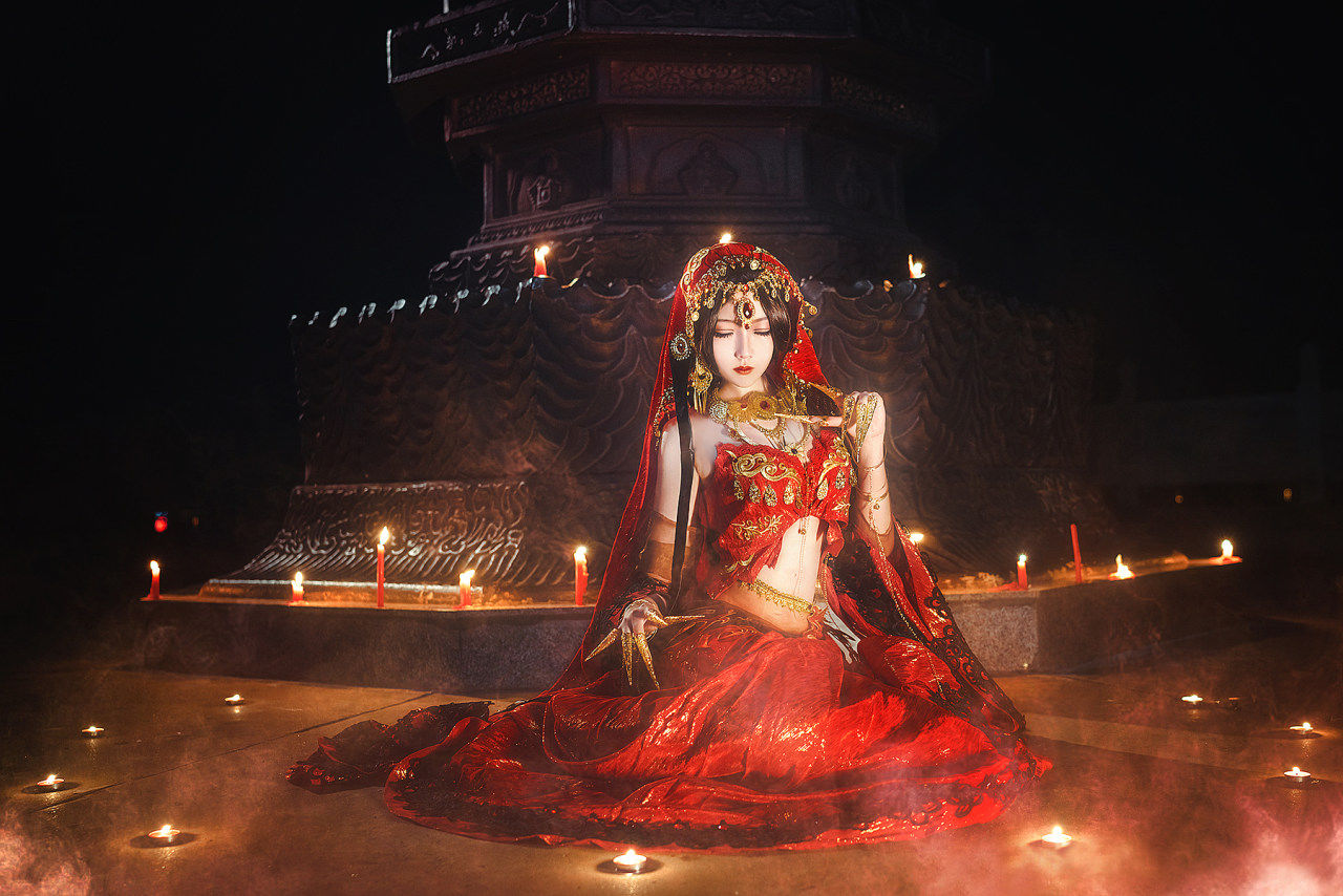 cospl劍網3 紅衣教探雪cosplay