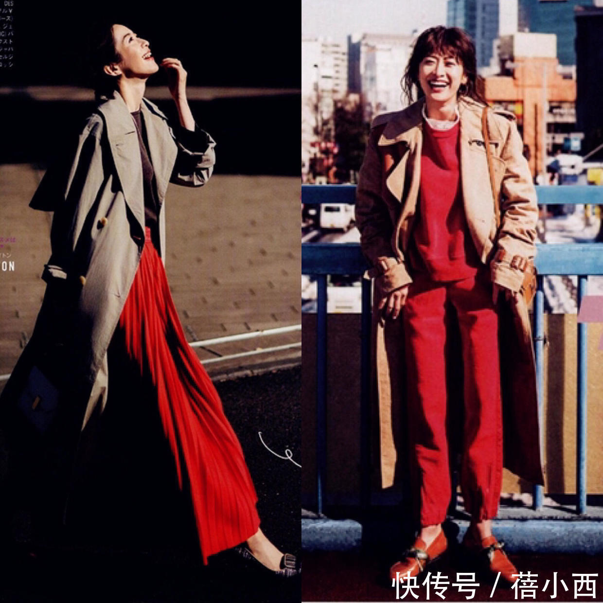 阔腿裤|作为一个高质量的女人,秋天衣橱少不了“风衣”,学这样穿更优雅