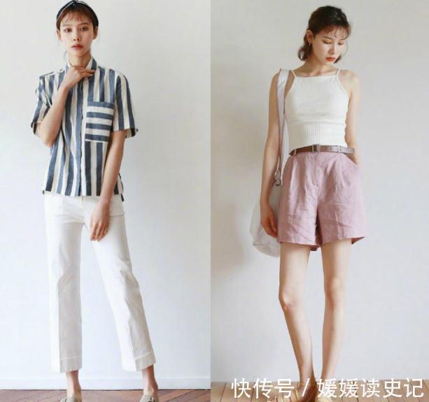 深色 夏末初秋穿宽松点才好看,分享一组日系穿搭,清爽高级还不显胖