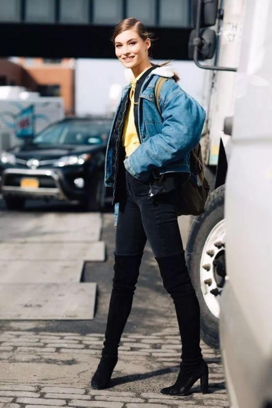 裤子|冬季显瘦有方法,“裤子藏到靴子”里更显瘦,时髦又好看