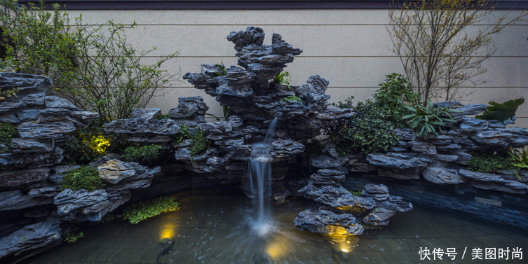 鱼池的设计|庭院鱼池:14个景观鱼池设计,学会这5点可以在院子里挖鱼池了