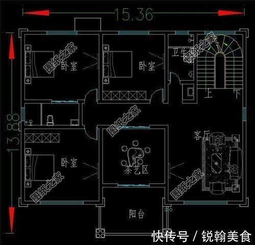 x2|农村15米乘14米的三层房屋,兼具颜值与实力,布局我给100分