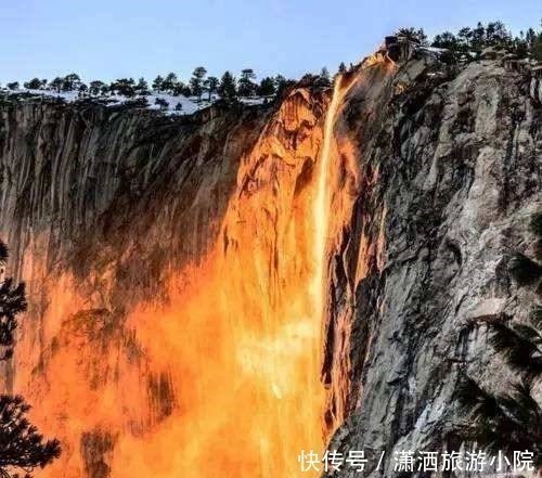 瀑布|火瀑布的“可怕”，没有一个陌生人敢靠近，看着像火山岩浆