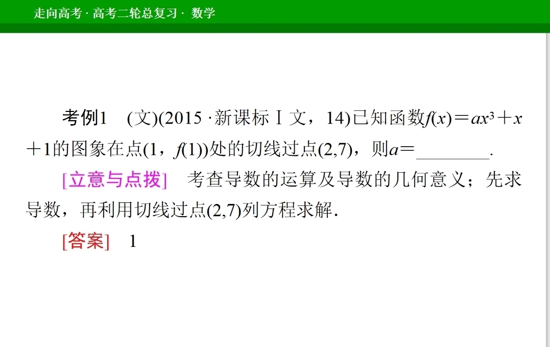 高考数学重点难点讲解之—导数及其应用，题型归类！建议收藏！