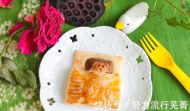 这也太可爱了吧！孩子说舍不得吃，酥脆掉渣儿特别香，10分钟搞定！