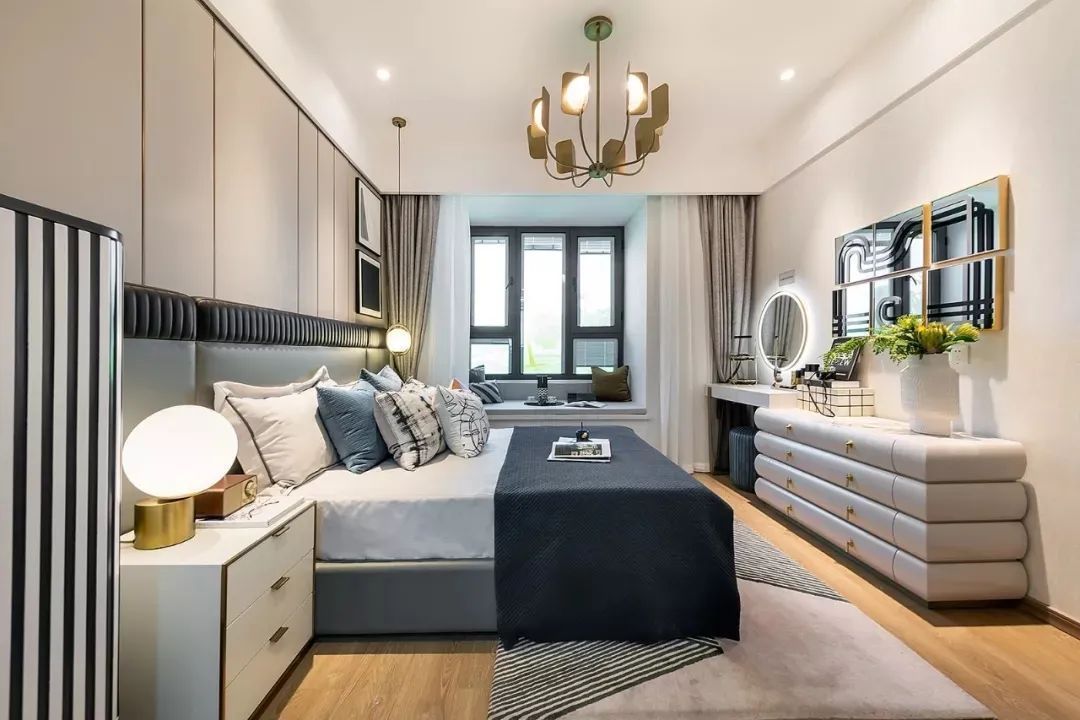 布置|125㎡现代轻奢,儿童房的背景墙,童趣梦幻好漂亮