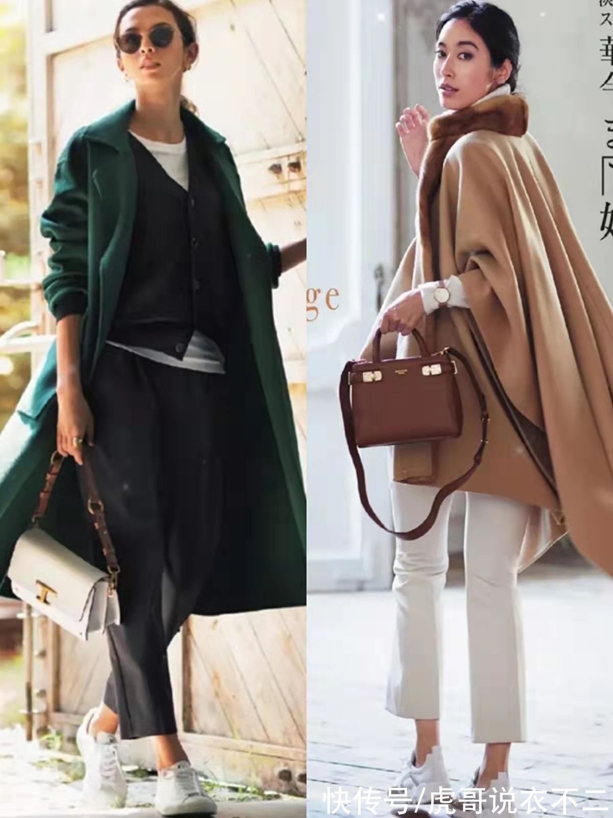 足踝|“呢大衣+九分裤”，才是冬季最火搭法，40岁后照着穿时髦又显瘦