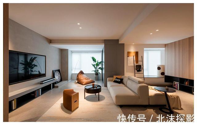 折叠门|看了他的家，才明白设计有多重要，大横厅+L型餐厨区，太棒了！