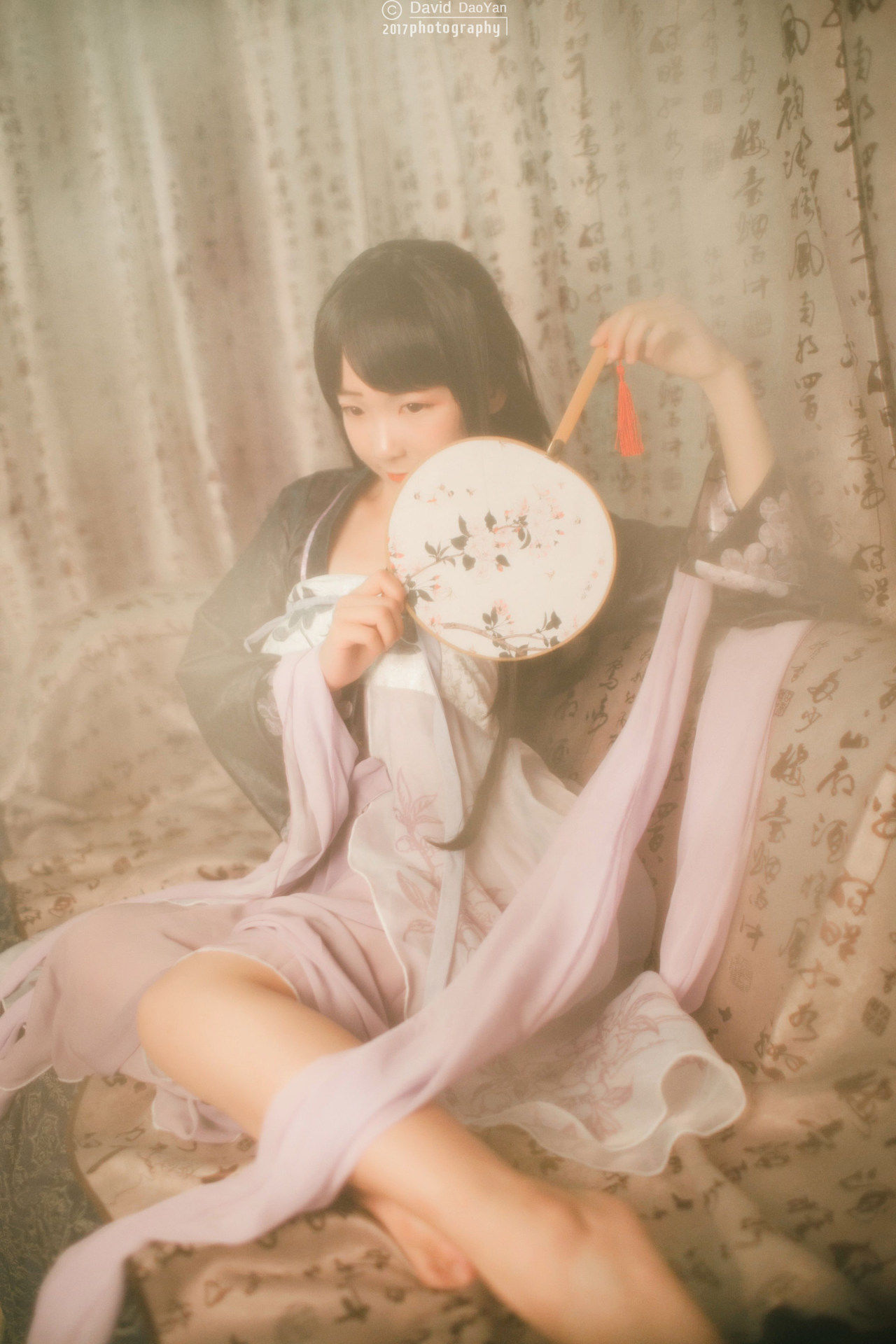 剑网三万花同人汉服襦裙Cosplay