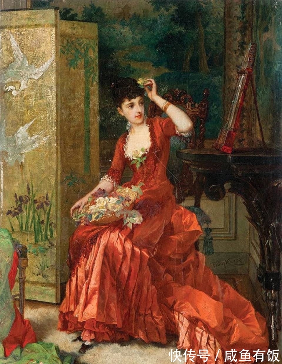 画家|比利时画家弗兰斯.维哈斯Frans Verhas油画人物作品鉴赏