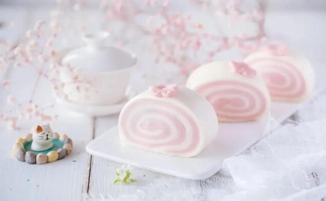 优美西点の樱花小馒头，粉嫩可爱自带滤镜的萌包来啦~