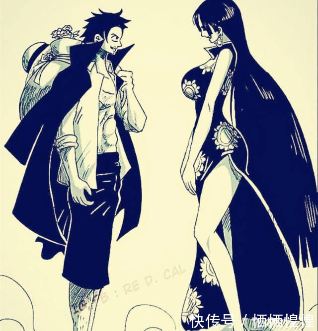 同人漫画|海贼王:路飞和女帝的同人漫画图,最后一张不忍直视