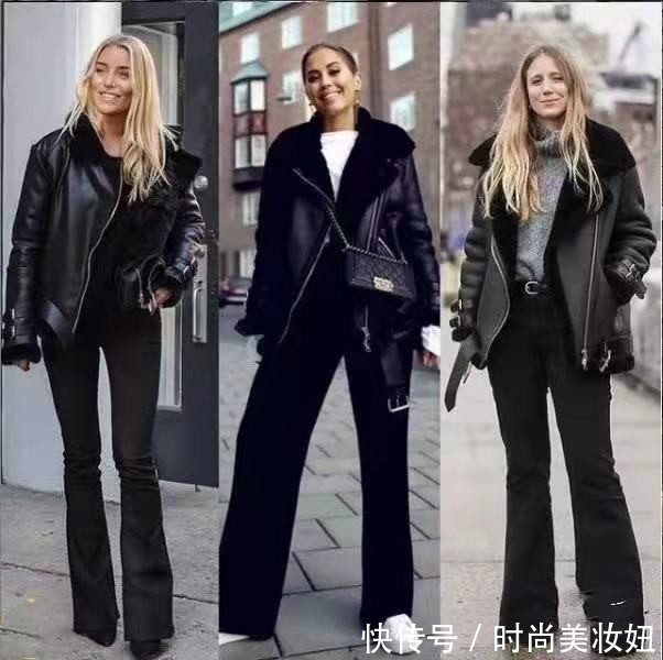 街拍|全黑穿搭永不过时,4种搭配打造高级范,时髦与气质并存