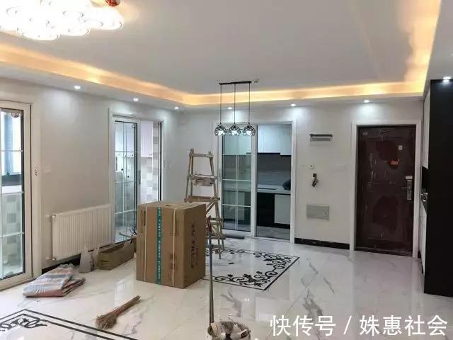 新房|晒晒我的新房，家具还没上就已经美爆了，邻居说地砖很酷