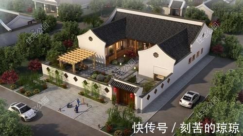 平层|农村建房还是有个院子好,10套农村平层小院,既能停车还能养鸡鸭