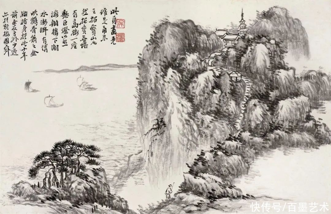 花卉|清末他被时人称之为“江南第一山水画家”