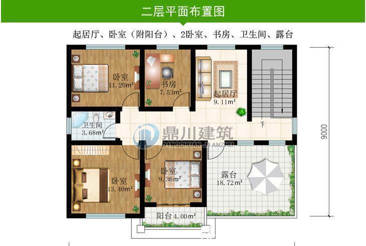 卫生间|5款新中式二层农村别墅,低调大气,中式传统美永不过时